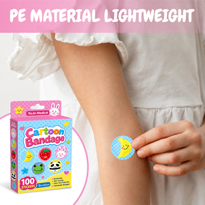 พลาสเตอร์ปิด<span class=keywords><strong>แผล</strong></span>วงกลมลายการ์ตูน YOJO OEM ODM สำหรับเด็ก ปลอดภัยต่อผิวหนัง ใช้สำหรับแผลเล็กๆ <span class=keywords><strong>แผล</strong></span>เป็นเล็กๆ ชนิดติดแน่น - Product Image 6