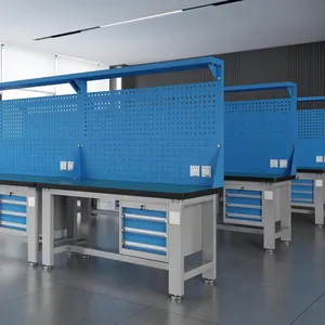 Stahl Hochleistungs-ESD-Werkbank Arbeitstisch Werkstatt Workstation Workbench mit Schubladen