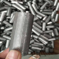 Tube perforé rond de 12 pouces, tube perforé en acier inoxydable à petits trous, tube pour fumoir BBQ