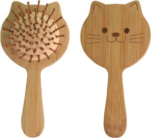 Brosse à cheveux en bambou pour bébé, brosse à cheveux à coussin d'air pour enfants, <span class=keywords><strong>peigne</strong></span> <span class=keywords><strong>de</strong></span> massage pour la tête des femmes - Product Image 1