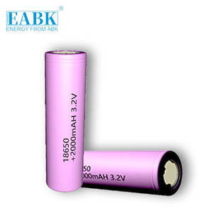 Hoge Ontladingssnelheid Ebak Ifr18650 2000Mah Lithium Batterij 18650 2000Mah <span class=keywords><strong>3</strong></span>.2V Cellen Voor Uav Cilindrische Lithium Ion Batterijen - Product Image 1