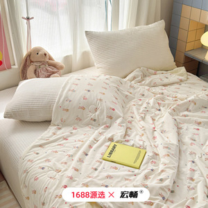 Cooling Printed Summer <b>Quilt</b> 150x200cm 200x230cm Bamboo Nylon Home Use - Product Image 3