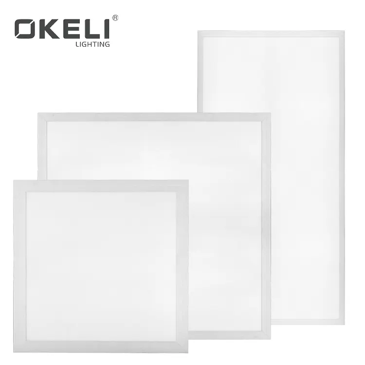OKELI 300x300 600x600 600x600 1200x300 1200x600 alüminyum demir 18W 24W 48W 72W gömme LED Panel