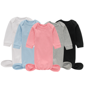 Pyjama à manches longues pour bébé chenille + chapeau Haji costume rampant printemps et automne nouveau-né body couleurs unies - Product Image 2