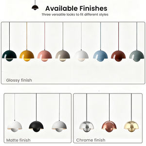 Petit Plafonnier champignon LED Lustre en métal dôme à tête unique pour îlot de cuisine <span class=keywords><strong>Café</strong></span> Restaurant Bar - Product Image 6