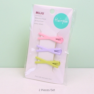Juego de 3 piezas al por mayor de 2024 accesorios para el cabello con forma de onda horquillas de metal hechas a mano para niñas - Product Image 2