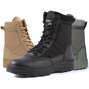 पुरुषों के जूते पहनने के लिए प्रतिरोधी और हल्के चमड़े के जूते रेगिस्तान के बाहरी सामरिक जूते - Product Image 1