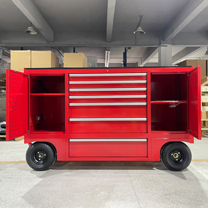 Goldenline tùy chỉnh Pit giỏ hàng Thép công cụ Xe đẩy ngoài trời kim loại cán tủ và hộp công cụ với dụng cụ cầm tay bộ - Product Image 5