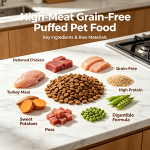 Croquettes pour chiens extrudées à haute teneur en viande, <span class=keywords><strong>sans</strong></span> céréales, 34 % de protéines, pour chiens de tous âges, directement de l'usine - Product Image 3
