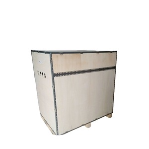 Boîte en bois personnalisable avec sangles en acier, épaisseur 6-10 mm, capacité de charge 1000 kg, qualité export, boîte d'emballage - Product Image 1