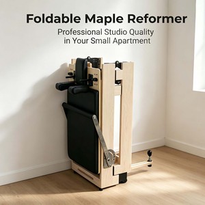 เครื่องออกกำลังกายแบบพับได้ Maple Reformer รุ่น WP-FMRW 1 ทำจากไม้เนื้อแข็ง น้ำหนักเบา เหมาะสำหรับใช้ในบ้าน คุณภาพระดับมืออาชีพ พับเก็บได้ประหยัดพื้นที่ - Product Image 2