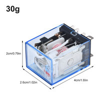 Relais de puissance à bobine AC 220V LY2NJ, petit relais Omron, module DPDT 8 broches, indication par lampe LED