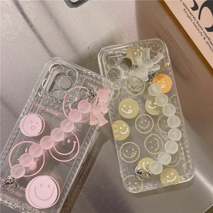 Elaborato divertente Design Smlie con bracciale orso custodia morbida in TPU trasparente per iphone 12 Pro Max - Product Image 2