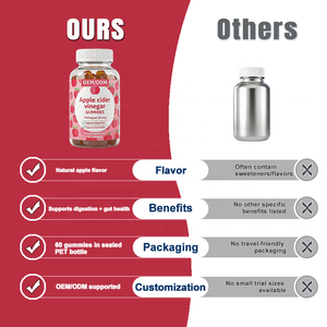 Permen Kunyah Cuka Apel 1500mg Per Sajian - Mendukung Pencernaan, Kesehatan Usus, Meningkatkan Imunitas - Suplemen Diet Dewasa 60 Permen Kunyah - Product Image 2