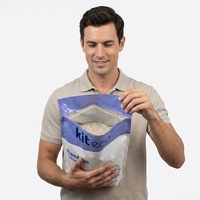 Litière pour chat en bambou biodégradable de qualité supérieure, 2,5 kg, à dissolution rapide, sans poussière, contrôle des odeurs, hautement absorbante, respectueuse de l'environnement