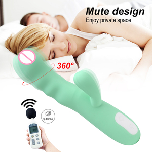 सेक्स खिलौने Wholesales घूर्णन Dildo दोहरी मोटर्स खरगोश थरथानेवाला - Product Image 4