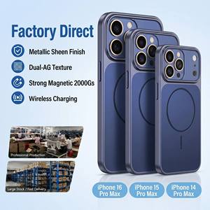 Magnetic Large Window Design Featuring TPU Soft Edge and Anti-Fingerprint PC Back Wireless Charging <strong>iPhone</strong> <strong>case</strong> for <strong>17</strong> <strong>Pro</strong> Max - Product Image 1