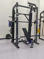 Machine Smith verticale personnalisée OEM d'usine, équipement de fitness à charge par plaques en acier Q235 pour la musculation et l'entraînement sportif