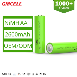 Batterie rechargeable AA 2600mAh, batteries NI-MH, fabrication OEM, marque et emballage personnalisés - Product Image 1