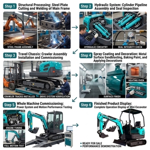 Miniexcavadora ME15, Bajo Consumo de Combustible (0.5-1.2L/h), Tanque de Combustible de 6.6L, Motor de Bomba de Alta Capacidad para Trabajo Continuo - Product Image 3