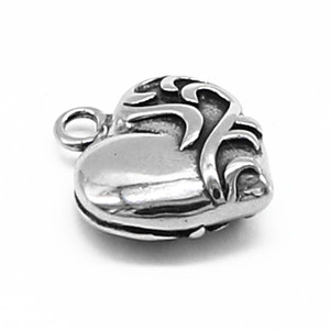 yunnique <b>Heart</b> Shape Stainless Steel <b>Locket</b> Pendant For Bracelet Making Jewelry Findings Accessory GZY-PJ0078 - Product Image 5