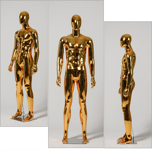 Mannequin masculin haut de gamme blanc, noir et or, style européen, corps entier, pour costumes de luxe pour hommes, en position debout - Product Image 4