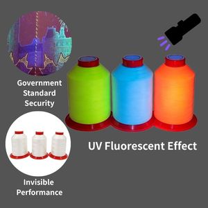 Filo di Sicurezza Bicolore UV Fluorescente per Passaporti 150D/3, Filo da Cucito Anticontraffazione per Documenti Ufficiali e Banconote - Product Image 1
