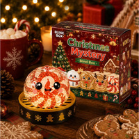 Calendrier de l'Avent de Noël : Boîte Mystère Douce en Forme de Baozi avec Veilleuse – Cadeau