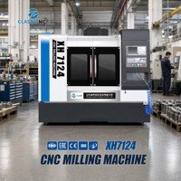 Machine de fraisage CNC XH7124, machine de fraisage verticale à 3 axes, table 800x240 mm, broche BT40 3,7 kW 8000 tr/min pour usage en atelier de métallurgie