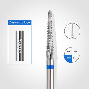 Yaqin professionale cono tungsteno punte per unghie Set due vie rotanti rimuovere acrilico gel duri in modo rapido e sicuro lima per unghie Logo Oem - Product Image 1