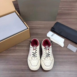 Sneakers en cuir vieilli de qualité supérieure unisexe, style rétro, chaussures basses de skate, streetwear vintage pour couples - Product Image 2