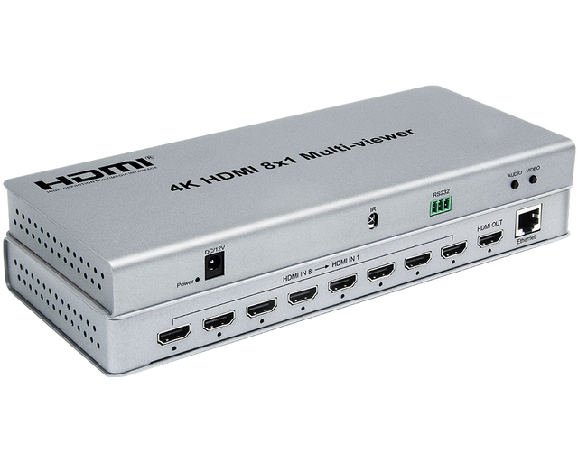 Cheap Price 8x1 HD HDTV Switch Multi-viewer Seamless Switcher Supports 4K Full HD Converter