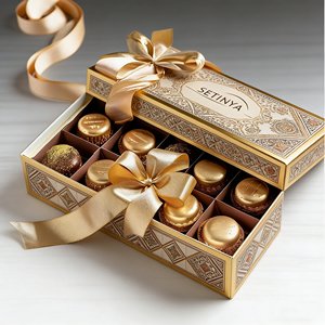 Boîte d'emballage cadeau alimentaire professionnelle, boîte d'emballage pour truffes au <span class=keywords><strong>chocolat</strong></span> - Product Image 1