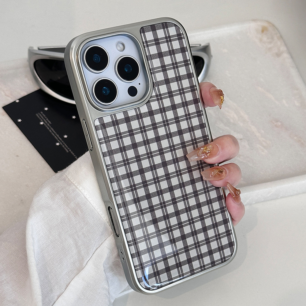 Silver-edged black and gray vertical stripes