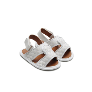 Fashion Designer Girls Sandals Summer Children Beach Shoes <b>Soft</b> Flexible Leather Open-tied Sandals - Product Image 1