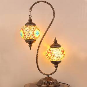 Vente en gros de <span class=keywords><strong>lampe</strong></span> de chevet en mosaïque éclairage de table de chevet vintage déco pour dressing de chambre <span class=keywords><strong>lampe</strong></span> de table rétro marocaine décorative - Product Image 2