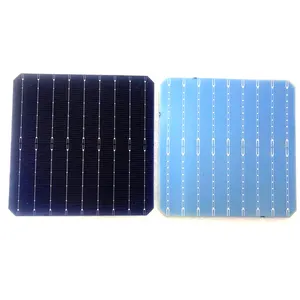 Célula solar mono crystalline módulo 6x6, célula solar 166mm painel solar diy 10w 5v