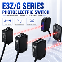 Interrupteur photoélectrique noir E3Z-R61 E3ZG-R61 NPN NO 12 à 24 VDC, distance de détection réglable de 4 m, type de capteur compact