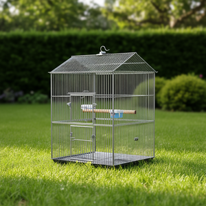 Jaula para pájaros de acero galvanizado antracita de 84.65 x 82.68 x 97.24 pulgadas para mascotas - Product Image 2
