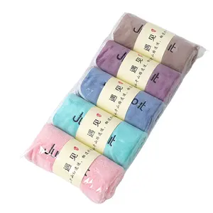 5-piece Pack Soft Absorbent Non-shedding Facial Towel Wholesale Custom Thickened Microfiber Coral Velvet Towel