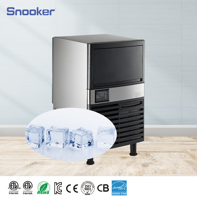 Precision Temperature Control Snooker 35~50kg/24h Crystal Making Ice Automatic Commercial Ice Maker Machine