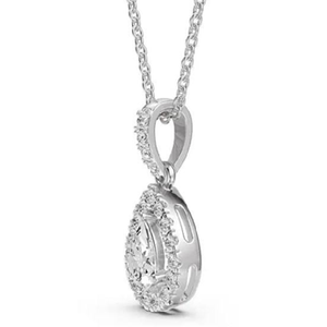 จี้มอสซาไนต์ดีไซน์โดดเด่นเปล่งประกาย สวยงามเหนือกาลเวลา เหมาะสำหรับเป็นเครื่องประดับสำหรับเพื่อนเจ้าสาวในงานแต่งงาน หรือใส่ในชีวิตประจำวัน - Product Image 2