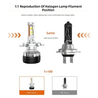Nueva Bombilla LED para Faros Delanteros de Automóvil, Alta Luminosidad, 12V, Resistente al Agua, Conexión Directa, 6000K-6500K, Disipación Rápida de Calor