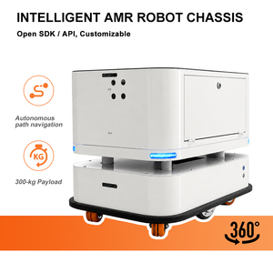 Robot logistique d'entrepôt intelligent, charge utile de 300 kg, robot de livraison médicale pour hôpital, AMR, robot à évitement automatique d'obstacles pour usine - Product Image 1