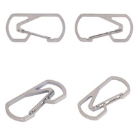 Mousqueton porte-clés en titane YCX D003 anti-perte à dégagement rapide pour randonnée, plongée, camping, pêche, épaisseur 3 mm, toutes saisons