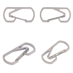 Porte-clés mousqueton en titane anti-perte à dégagement rapide pour la randonnée, le camping, la pêche, la pêche à la ligne, le plein air - Product Image 5