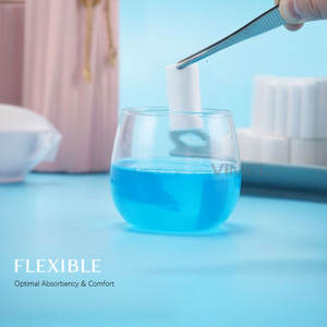 Materiale dentale medico chirurgico rotoli di cotone 1000 pz cotone 100% alta assorbente cotone rotolo di consumo dentista - Product Image 3