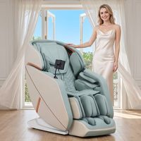 Fauteuil de massage mural compact à gravité zéro, massage corps entier 4D, avec rail SL et fonction inclinable
