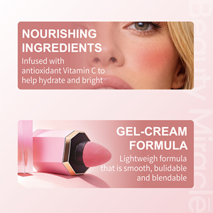 Fard à joues liquide personnalisé multi-couleurs avec logo privé, naturel, longue durée, hydratant, pour femmes, rendez-vous galant - Product Image 4