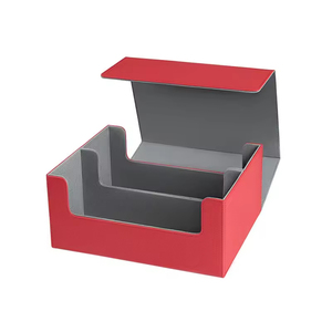 Boîte à cartes magnétique à double rangée haute capacité 35PT, organiseur de cartes de visite, boîte de rangement pour cartes à collectionner classées, étui en PU bloquant les RFID - Product Image 6